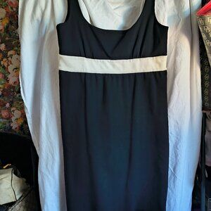 Diane von Furstenberg knee length black tank dress